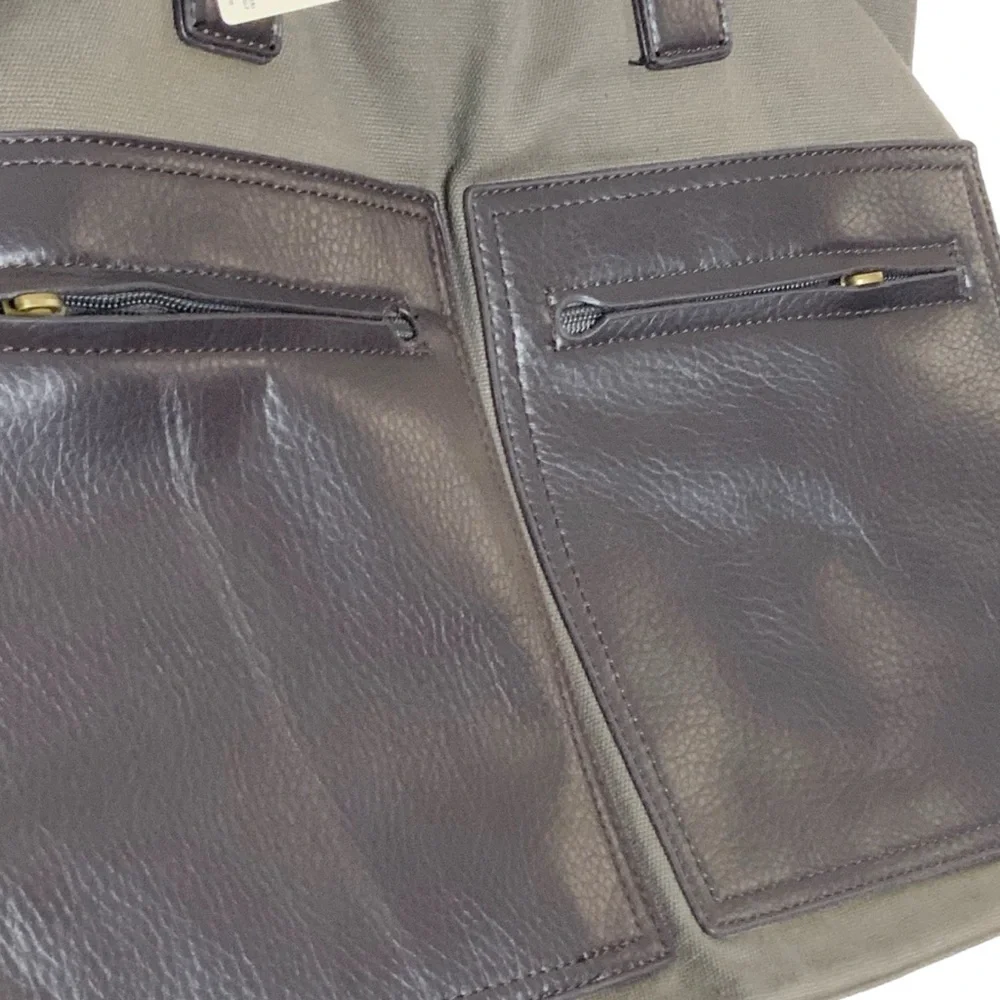 Forever 21 grey/brown utility bag. NWT
